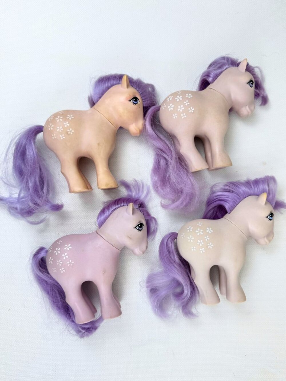 Vintage G1 MLP Blossom TLC/Bait Lot of 4 My Little Ponies Year 2